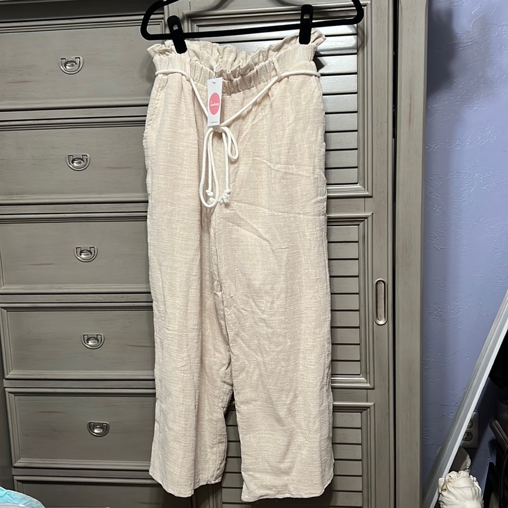 Blue Blush- linen pants